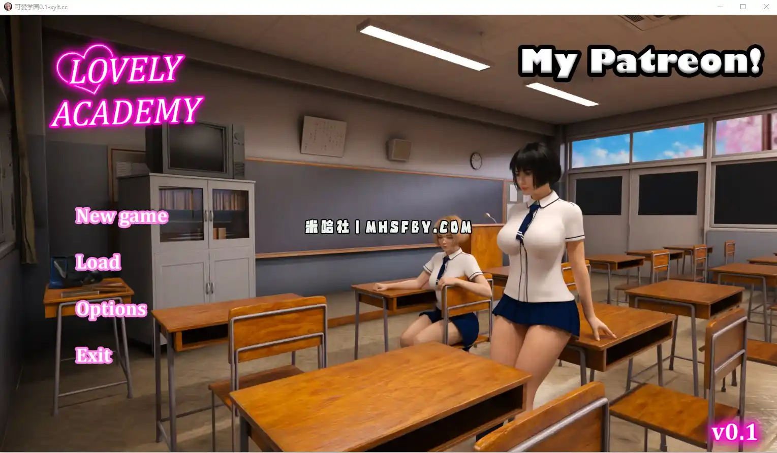 【PC+安卓+iOS】可爱学院 Lovely Academy v0.1.9 汉化版【SLG中文6.2G】