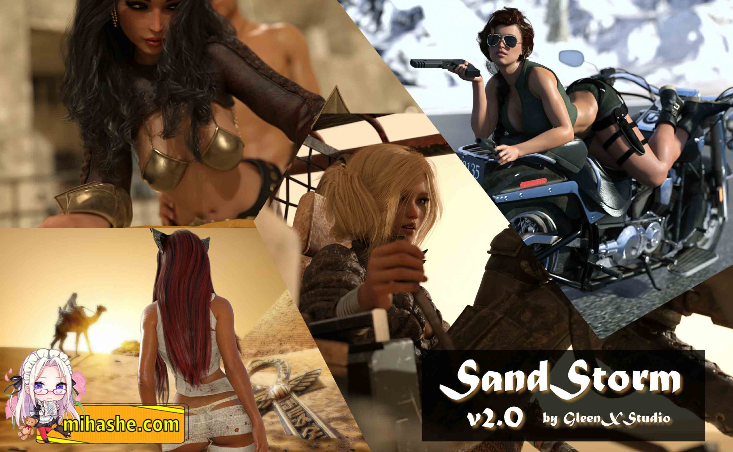 【PC+安卓+iOS】 沙尘暴 埃及故事 Sand Storm V2.01 汉化版 【欧美SLG汉化动态1.9G】